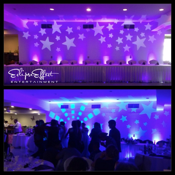 Head table and dance floor collage